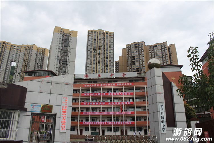 北京大学教授到"平昌县博雅中学"作学术报告