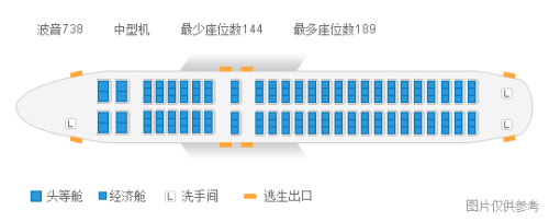 ca4190航班座位分布图图片